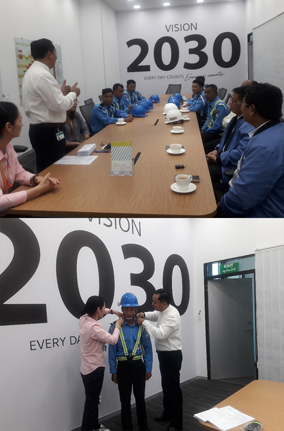 Yangon security team deployment